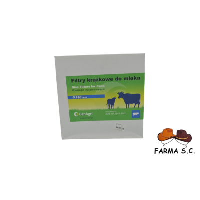 FILTR KRĄŻKOWY DO MLEKA ŚREDNICA 240 200SZT.
