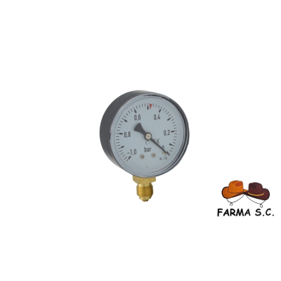 WAKUOMETR 0/-1 PRZYŁĄCZE M1/4" Ø 63 MM