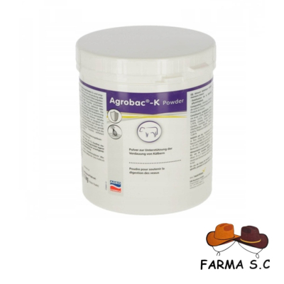 AGROBAC-K POWDER REGULATOR PRZECIW BIEGUNKOM DLA CIELĄT 1KG