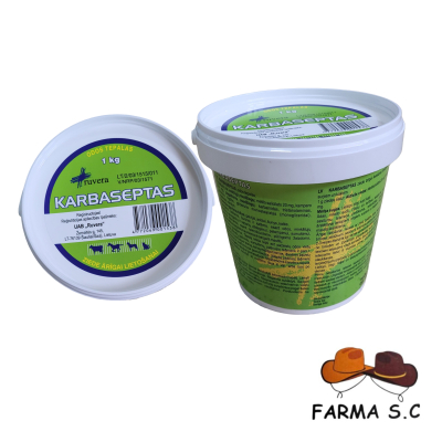 MAŚĆ DO SKÓRY 1KG KARBASEPTAS BYDŁO, KONIE, PSY, KOTY