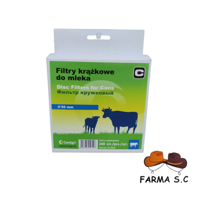 FILTR KRĄŻKOWY DO MLEKA FI 95 200 SZT.