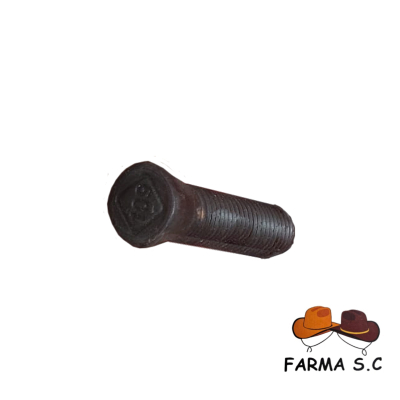 ŚRUBA PŁUŻNA Z NAKRĘTKĄ M12X50MM GŁÓWKA KWADRAT