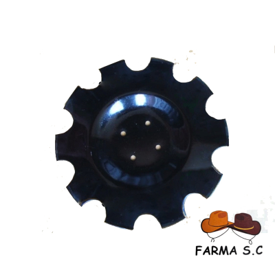 TALERZ UZĘBIONY FI-560 MM 4-OTWORY METAL-FACH
