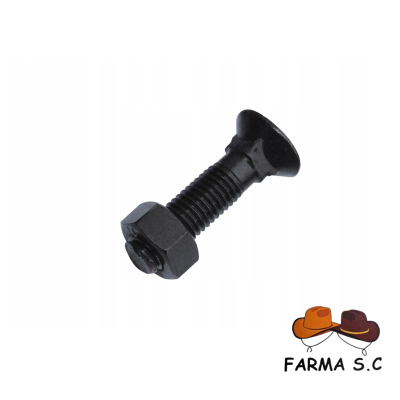 ŚRUBA PŁUŻNA KPL. M12X40MM 10.9 PODSADZANE KWADRAT